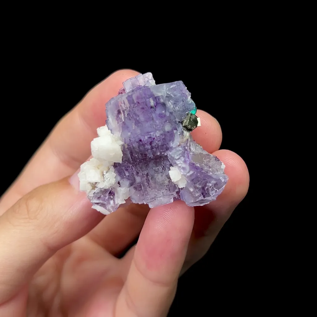 Natural Purple Phantom Fluorite and Dolomite Mineral Specimen,High Quality Specimen,YINDU,INNER MONGOLIA,CHINA(35*25*25mm) - image 6