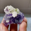 Natural Purple Phantom Fluorite and Dolomite Mineral Specimen,High Quality Specimen,YINDU,INNER MONGOLIA,CHINA(35*25*25mm) - image 3
