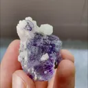 Natural Purple Phantom Fluorite and Dolomite Mineral Specimen,High Quality Specimen,YINDU,INNER MONGOLIA,CHINA(35*25*25mm) - image 4