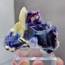 Natural Purple Phantom Fluorite and Flaky Calcite coexist comes from Yindu,Inner Mongolia 55*29*45MM - image 2