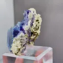 Natural Purple Phantom Fluorite and Flaky Calcite coexist comes from Yindu,Inner Mongolia 55*29*45MM - image 4