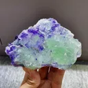 Natural Purple Phantom Fluorite and Green Fluorite coexist comes from Zhejiang,China 115*55*80MM - image 5