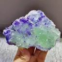 Natural Purple Phantom Fluorite and Green Fluorite coexist comes from Zhejiang,China 115*55*80MM - image 3