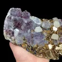 Natural Purple Phantom Fluorite and Magnetite, Mineral Specimen: Inner Mongolia,China (160*95*40MM) - image 2