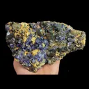 Natural Purple Phantom Fluorite and Magnetite, Mineral Specimen: Inner Mongolia,China (180*110*25MM) - image 1