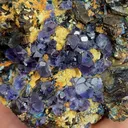 Natural Purple Phantom Fluorite and Magnetite, Mineral Specimen: Inner Mongolia,China (180*110*25MM) - image 2