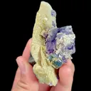 Natural Purple Phantom Fluorite and Magnetite, Mineral Specimen: Inner Mongolia,China (80*40*55MM) - image 3