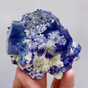 Natural Purple Phantom Fluorite and Mica and Quartz Symbiosis comes from Inner Mongolia,China 65*70*40MM - image 5