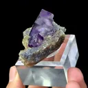 Natural Purple Phantom Fluorite and Mica Coexist comes from Yaogangxian, Hunan 60*30*25MM - image 5