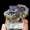 Natural Purple Phantom Fluorite and Mica Coexist comes from Yaogangxian, Hunan 60*30*25MM - image 3