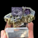 Natural Purple Phantom Fluorite and Mica Coexist comes from Yaogangxian, Hunan 60*30*25MM - image 6
