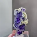 Natural Purple Phantom Fluorite and Mica coexist comes from Yindu,Inner Mongolia 25*15*45MM - image 4