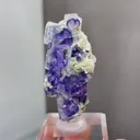 Natural Purple Phantom Fluorite and Mica coexist comes from Yindu,Inner Mongolia 25*15*45MM - image 2