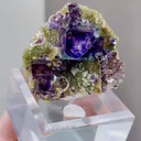 Natural Purple Phantom Fluorite and Mica coexist comes from Yindu,Inner Mongolia 45*17*30MM - image 3