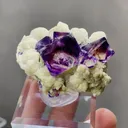 Natural Purple Phantom Fluorite and Mica coexist comes from Yindu，Inner Mongolia 50*30*25MM - image 2
