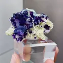 Natural Purple Phantom Fluorite and Mica coexist comes from Yindu,Inner Mongolia 65*25*30MM - image 3