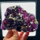 Natural Purple Phantom Fluorite and Mica, Mineral Specimen: Inner Mongolia,China (120*80*20MM) - image 1