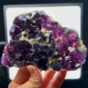 Natural Purple Phantom Fluorite and Mica, Mineral Specimen: Inner Mongolia,China (120*80*20MM) - image 4