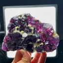 Natural Purple Phantom Fluorite and Mica, Mineral Specimen: Inner Mongolia,China (120*80*20MM) - image 5