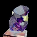 Natural Purple Phantom Fluorite and Mica, Mineral Specimen: Inner Mongolia,China (25*20*35MM) - image 3