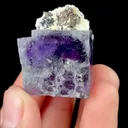 Natural Purple Phantom Fluorite and Mica, Mineral Specimen: Inner Mongolia,China (30*25*25MM) - image 4