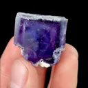 Natural Purple Phantom Fluorite and Mica, Mineral Specimen: Inner Mongolia,China (30*25*25MM) - image 3