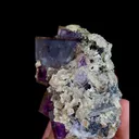 Natural Purple Phantom Fluorite and Mica, Mineral Specimen: Inner Mongolia,China (45*75*35MM) - image 3