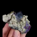 Natural Purple Phantom Fluorite and Mica, Mineral Specimen: Inner Mongolia,China (45*75*35MM) - image 4