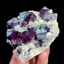 Natural Purple Phantom Fluorite and Mica, Mineral Specimen: Inner Mongolia,China (75*60*30MM) - image 3