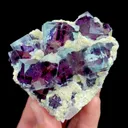 Natural Purple Phantom Fluorite and Mica, Mineral Specimen: Inner Mongolia,China (75*60*30MM) - image 4