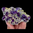 Natural Purple Phantom Fluorite and Mica, Mineral Specimen: Inner Mongolia,China (80*50*15MM) - image 3