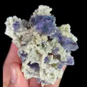Natural Purple Phantom Fluorite and Mica, Mineral Specimen: Inner Mongolia,China (80*55*40MM) - image 1