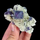 Natural Purple Phantom Fluorite and Mica, Mineral Specimen: Inner Mongolia,China (80*55*40MM) - image 2