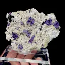 Natural Purple Phantom Fluorite and Mica, Mineral Specimen: Yindu,Inner Mongolia (110*35*80MM) - image 1