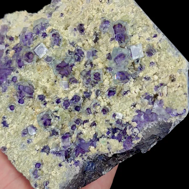 Natural Purple Phantom Fluorite and Mica, Mineral Specimen: Yindu,Inner Mongolia (150*135*40MM) - image 2