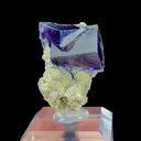 Natural Purple Phantom Fluorite and Mica, Mineral Specimen: Yindu,Inner Mongolia (20*20*25MM) - image 3