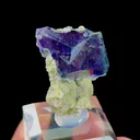 Natural Purple Phantom Fluorite and Mica, Mineral Specimen: Yindu,Inner Mongolia (20*20*25MM) - image 1