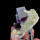Natural Purple Phantom Fluorite and Mica, Mineral Specimen: Yindu,Inner Mongolia (25*20*30MM) - image 3