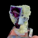 Natural Purple Phantom Fluorite and Mica, Mineral Specimen: Yindu,Inner Mongolia (25*20*30MM) - image 5