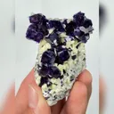 Natural Purple Phantom Fluorite and Mica, Mineral Specimen: Yindu,Inner Mongolia (40*60*25MM) - image 3
