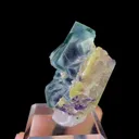 Natural Purple Phantom Fluorite and Mica, Mineral Specimen: Yindu,Inner Mongolia (50*40*25MM) - image 3