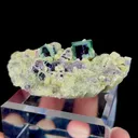 Natural Purple Phantom Fluorite and Mica, Mineral Specimen: Yindu,Inner Mongolia (65*40*25MM) - image 4