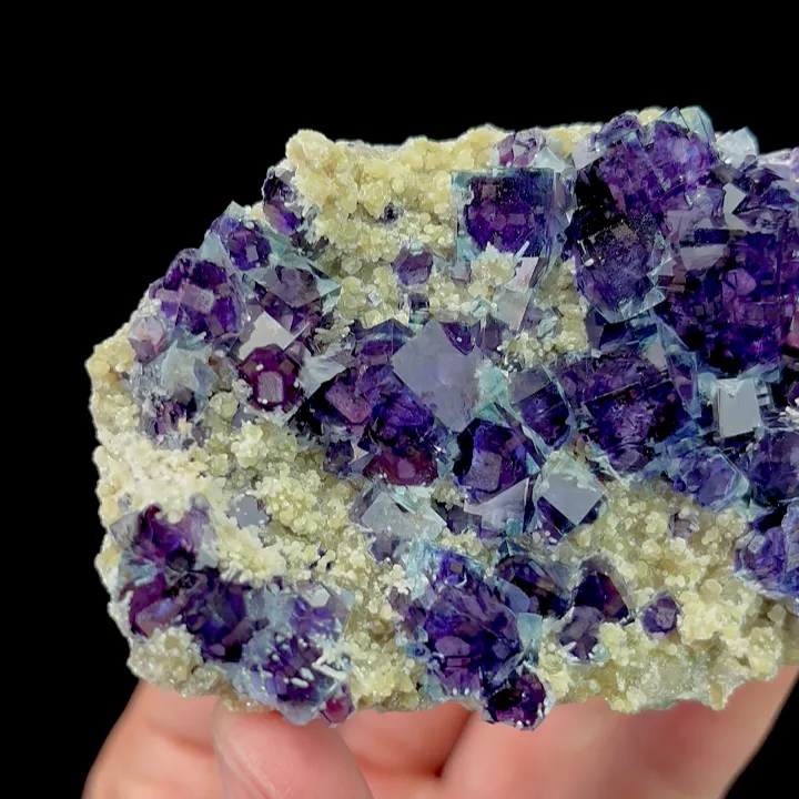 Natural Purple Phantom Fluorite and Mica, Mineral Specimen: Yindu,Inner Mongolia (75*60*20MM) - image 2