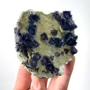 Natural Purple Phantom Fluorite and Mica, Mineral Specimen: Yindu,Inner Mongolia (80*85*25MM) - image 2