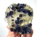 Natural Purple Phantom Fluorite and Mica, Mineral Specimen: Yindu,Inner Mongolia (80*85*25MM) - image 1