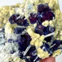Natural Purple Phantom Fluorite and Mica, Mineral Specimen: Yindu,Inner Mongolia (90*65*30MM) - image 3