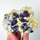 Natural Purple Phantom Fluorite and Mica, Mineral Specimen: Yindu,Inner Mongolia (90*65*30MM) - image 4