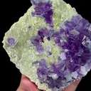 Natural Purple Phantom Fluorite and Mica Mineral Specimen,High Quality Specimen,YINDU,INNER MONGOLIA,CHINA(105*105*35mm) - image 2