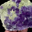 Natural Purple Phantom Fluorite and Mica Mineral Specimen,High Quality Specimen,YINDU,INNER MONGOLIA,CHINA(105*105*35mm) - image 3