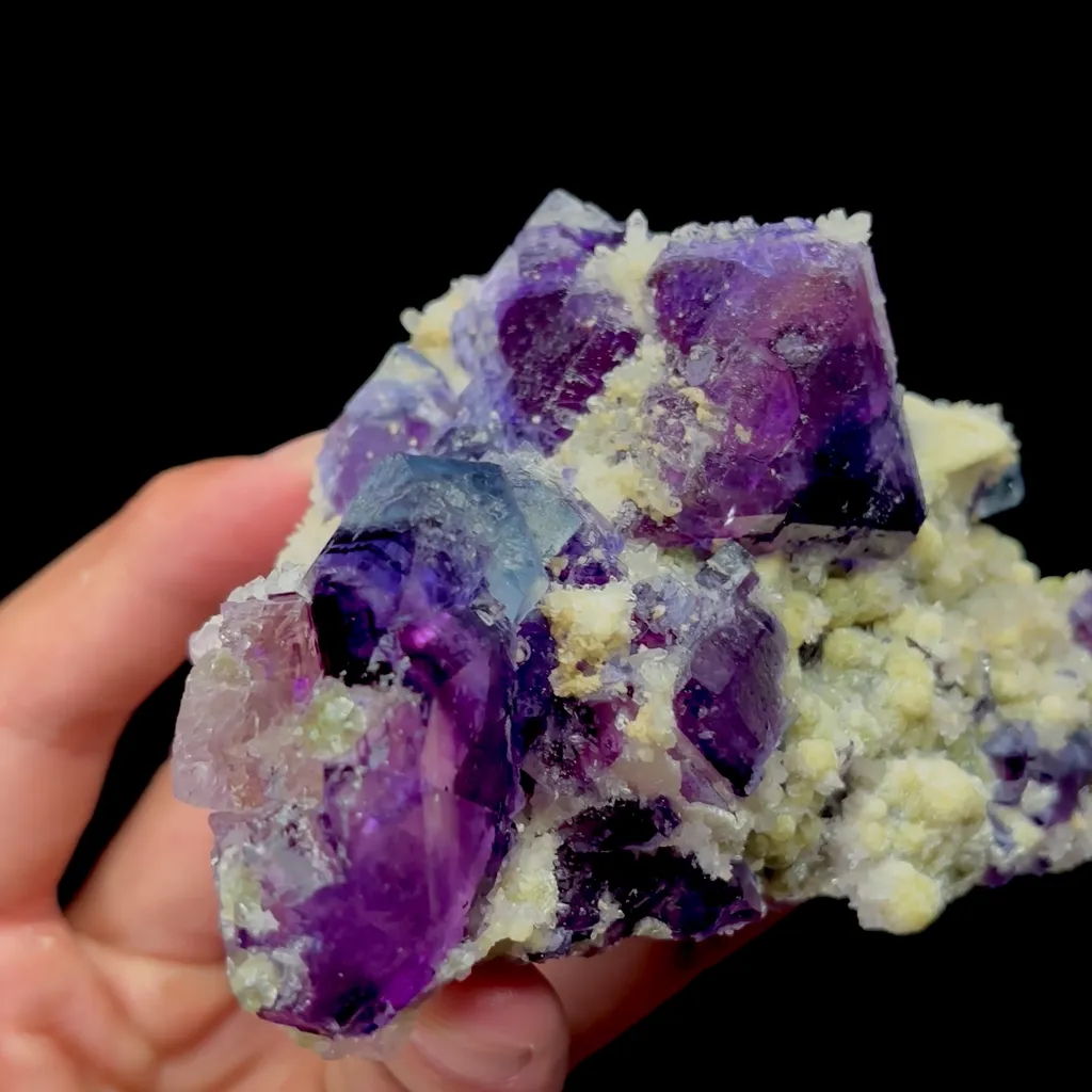 Natural Purple Phantom Fluorite and Mica Mineral Specimen,High Quality Specimen,YINDU,INNER MONGOLIA,CHINA(120*85*57mm) - image 5